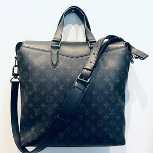 Louis Vuitton Briefcase Explorer Black Eclipse Monogram